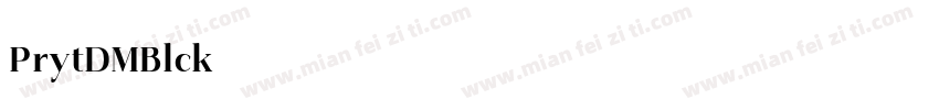 Priyati DEMO Black字体转换